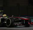 El McLaren de Pérez rodando en Abu Dhabi