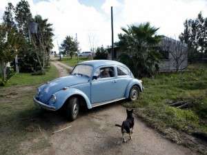 Mujica Uruguay vocho azul