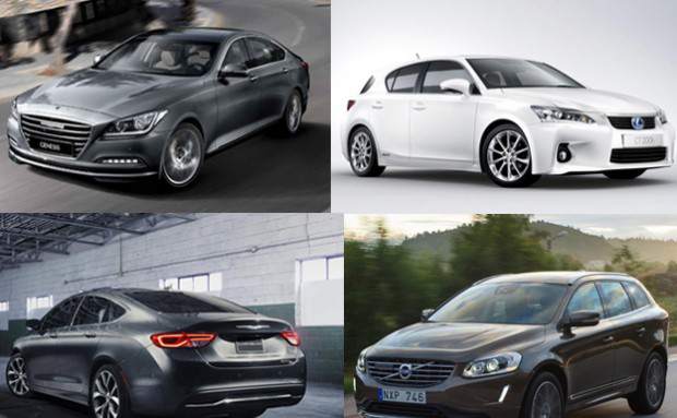 Hyundai-Lexus-Chrysler y Volvo en la lista