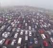 Embotellamiento de 50 carriles en China.