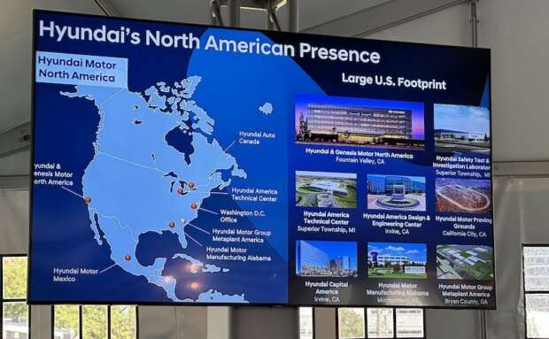 Presencia de Hyundai en Norteamérica