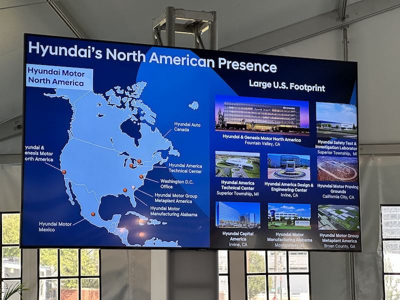 Presencia de Hyundai en Norteamérica