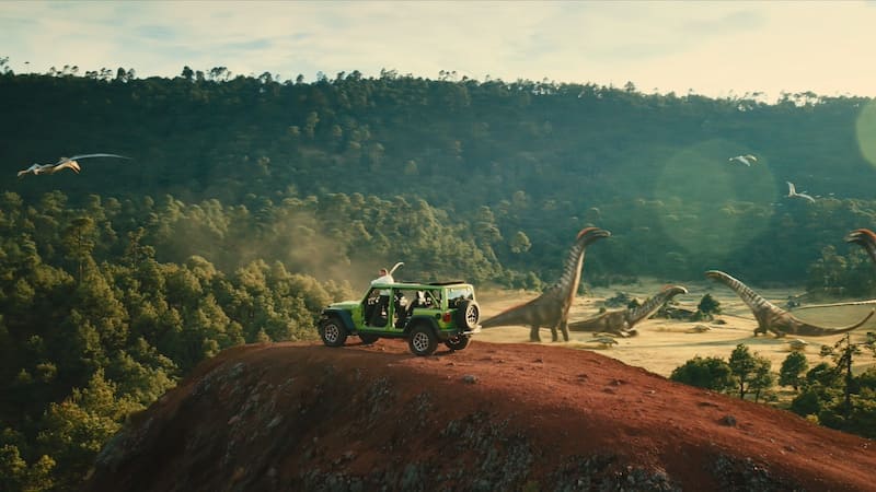 Campaña Jurassic World Rebirth de Jeep