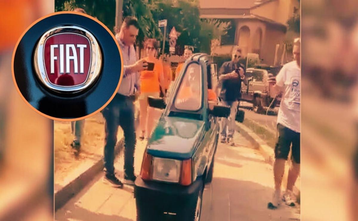Este Fiat Panda mide solo 50 centímetros de ancho: El coche de culto más estrecho del mundo.