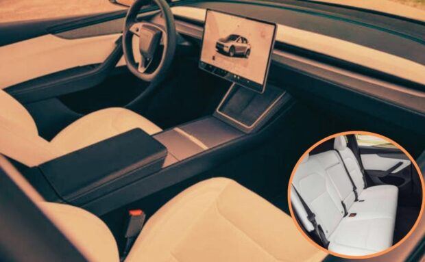 Interior del Tesla Model Y Long Range AWD 2026: Un vistazo al futuro del diseño automotriz.