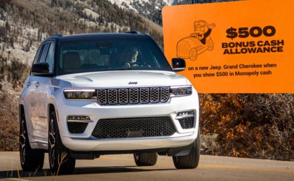 Jeep te da $500 en dinero de Monopoly para un descuento real en el Grand Cherokee 2025.