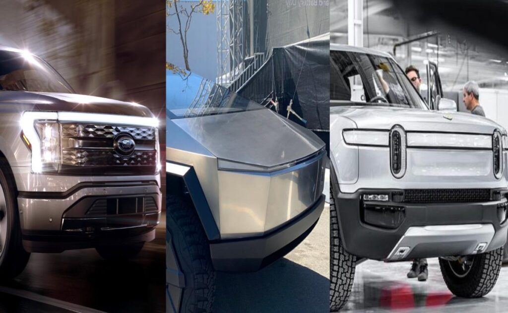Ford, Tesla y Rivian luchan por el dominio de los camiones eléctricos.