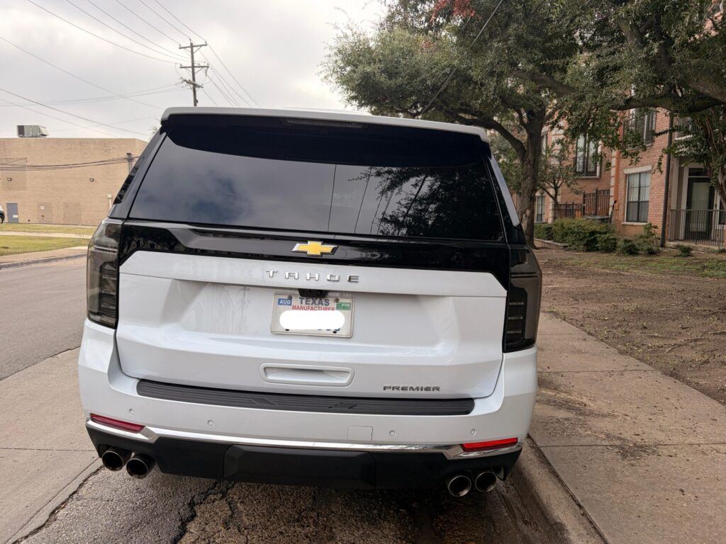 Trasera de un Tahoe 2026