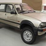 El Peugeot 505 Break transformado por Dangel es un wagon convertido a todoterreno con tracción total, kit de elevación, suspensión reforzada y diferenciales bloqueables. Diseñado para el Norte de África, solo se construyeron unas 500 unidades y hoy en día es un todoterreno extremadamente raro. Su precio de subasta puede alcanzar entre $25,000 y $65,000 según su estado y restauración.