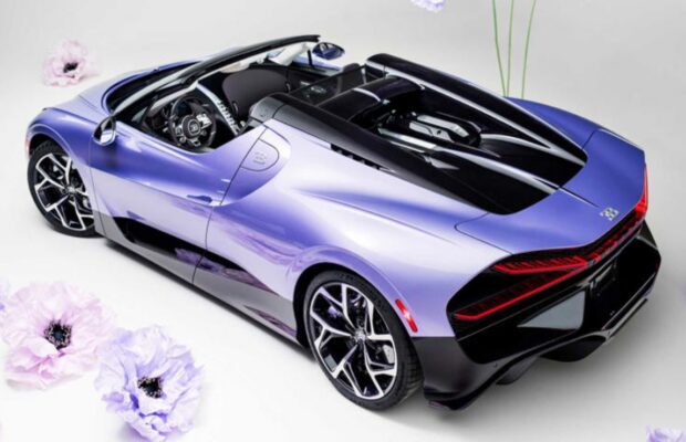 Bugatti W16 Mistral Lavanda: un superdeportivo con alma floral.