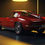 Diseño icónico, especialmente por la famosa luneta dividida. Es uno de esos autos que parecen sacados de una película. Combina potencia, estilo y una estética que sigue impactando décadas después.