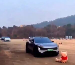 Tesla contra los coches eléctricos chinos: la prueba del oso de peluche destapa una enorme diferencia en seguridad al dar marcha atrás.