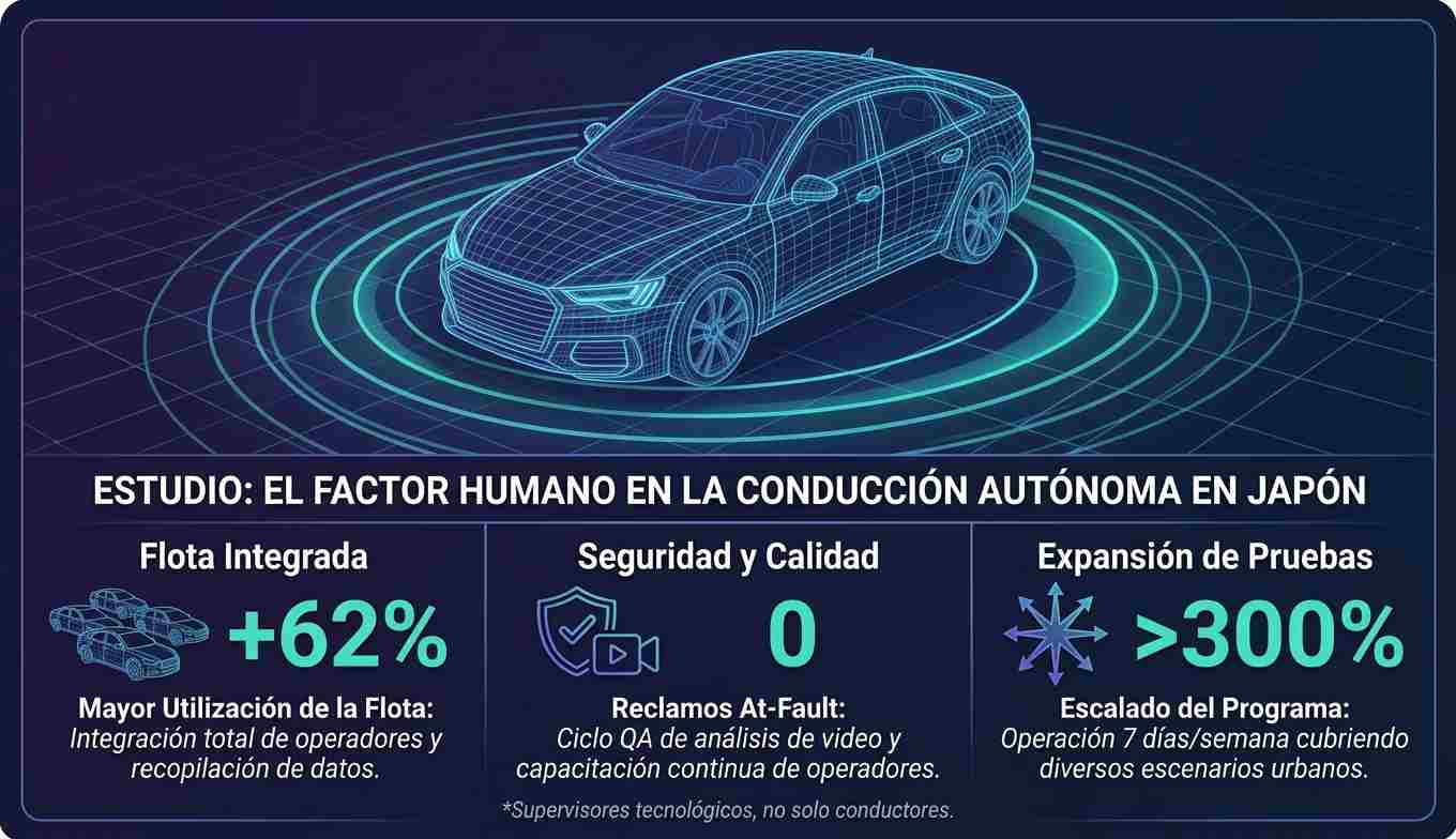 Vehiculos autonomos prueba Japon